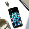 S-Six S-Seven 67 SS Phone Case For Samsung Galaxy A73,A72,A71,A70,A53,A52,A51,Soft Silicone Black Cover