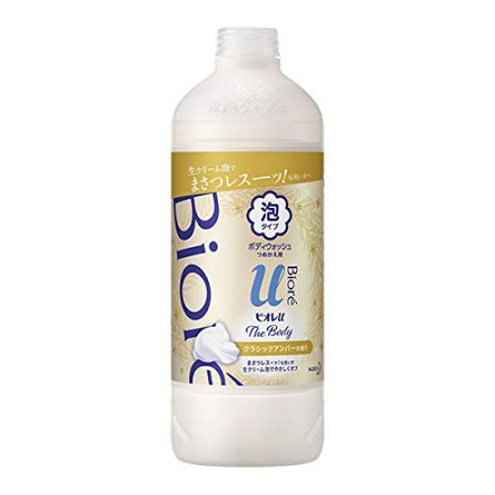 Biore U The Body Foam Type Classic Amber Scent Pump 540ml Refill 450ml Kao +