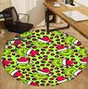 The Grinch Pattern Round Rug, Indoor/Outdoor Mat, for Picnic, Gameroom, Bedroom, Office, Living Room, Home Decor Carpet, Birthday Gift
