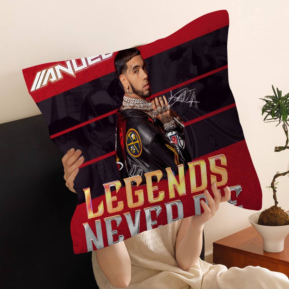 Рэпер A-Anuel AA Подушка-чехол Полиэстер Диванные подушки Декоративные декоративные подушки Декор для дома Наволочка