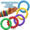 12/6/5Pcs Fidegts Toys Silicone Sensory Rings Bracelet Stone Fun Fidgets For Kids Texture Stress Toys For Kids Autism Calming