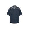 Evisu Пэчворк Цветочная рубашка с коротким рукавом Мужские рубашки 2ESHTM2SS268OSDN