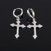 1Pc Zircon Cross Earrings For Women Drop Earrings Gothic Punk Hip Hop Female Piercing Dangle Earrings Jewelry