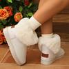 Осенне-зимняя модель для родителей и детей, белая, морозостойкая, бархатная, непромокаемые зимние сапоги для женщин