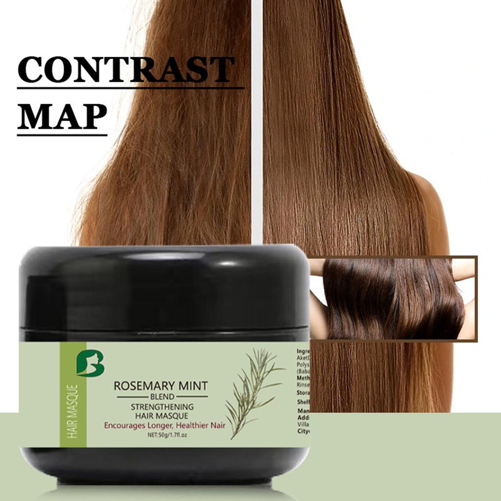 Маска для волос с мятой, увлажняющее масло для волос, глубоко питательное, уход за гладкими и сухими волосами