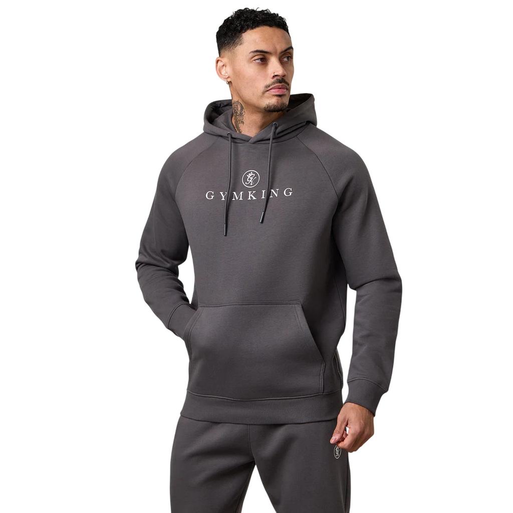Gym King Mens Logo Raglan Raglan Hoodie