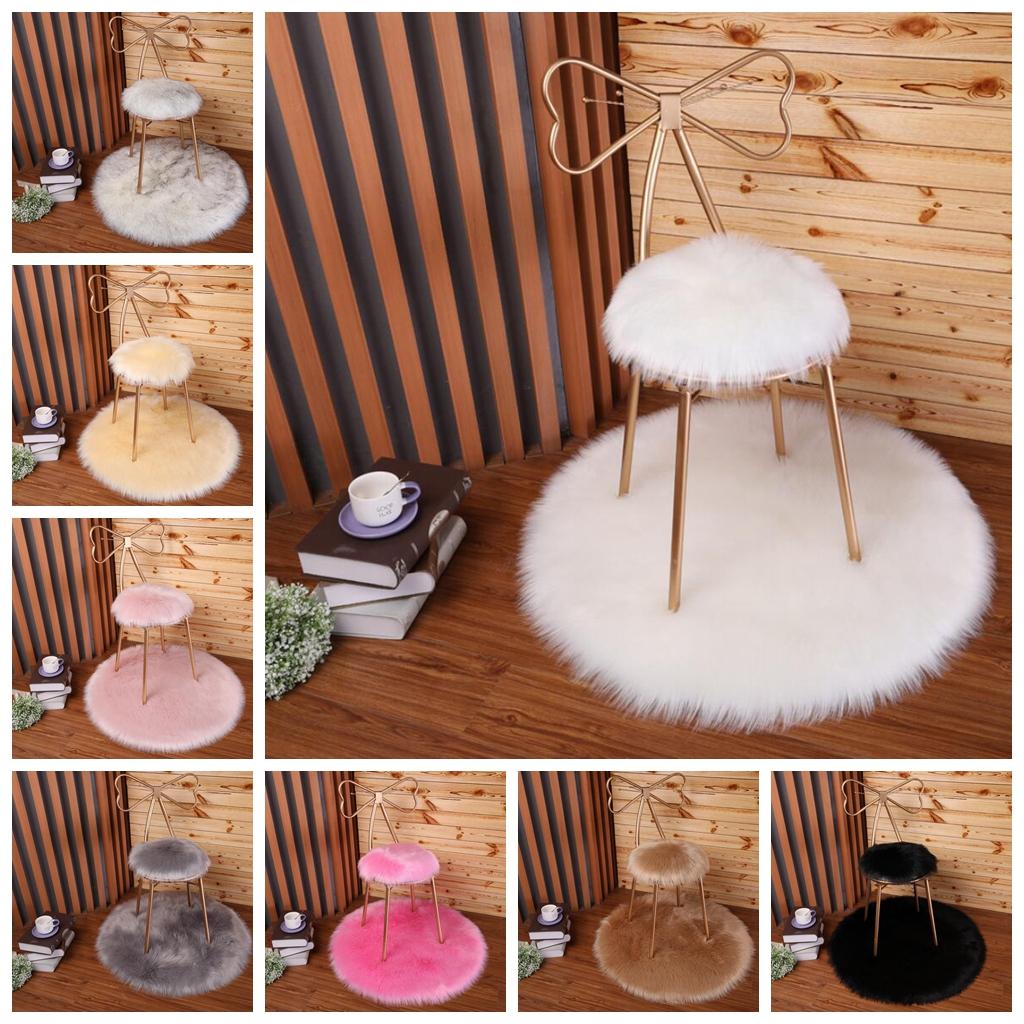 Round Car Stool Seat Cushion Floor Mat ry Sofa Pad