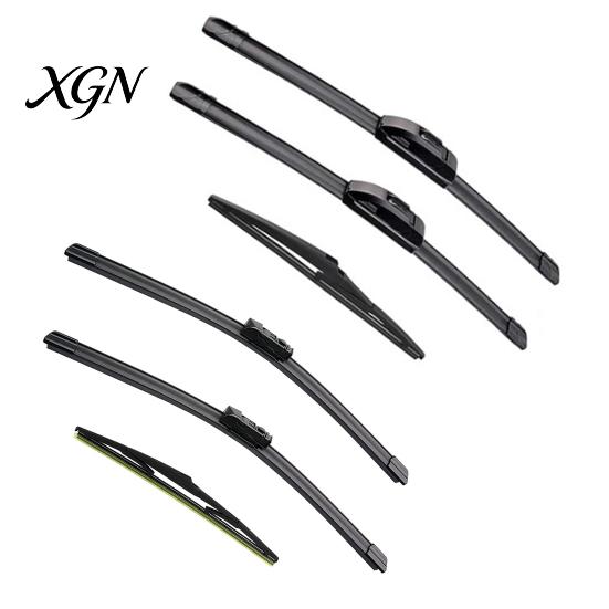 Flexible Windscreen Wipers Car Wiper Blades 3 Piece Set for Mazda CX-5 CX-9 Pre-2017/2017+, 24"+18"+14" Anti Aging Windshield Front and Rear