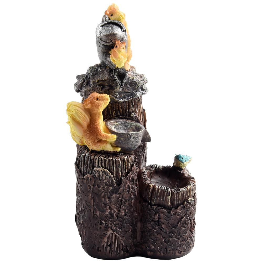 Solar Powered Squirrel Garden Ornament Animal Outdoor Patio Decor Squirrel Duck Flowing Water Solar Ornament Home Garden Decor