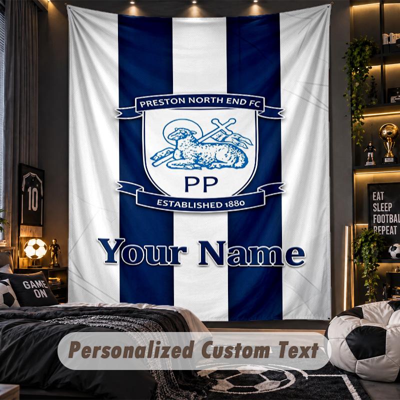 TapestryPreston North End Custom Name Text Personalized Wall Hanging Tapestry Home Wall Decor