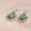 Bohemia Style Ethnic Style Tassel Earrings Pearl Flower Shape Earrings Pendant  Lady Gifts
