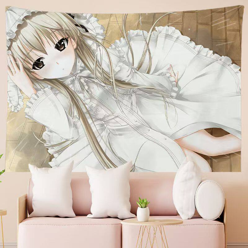 Yosuga no Sora Сора Касугано Гобелен Кавайная Аниме Девушка Настенное Полотно 2D Отаку Декор для Спальни Общежития Мягкая Печать Настенное Искусство