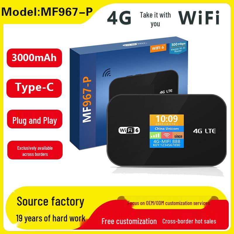 4G Portable WiFi Router with SIM Card for Europe and Southeast Asia