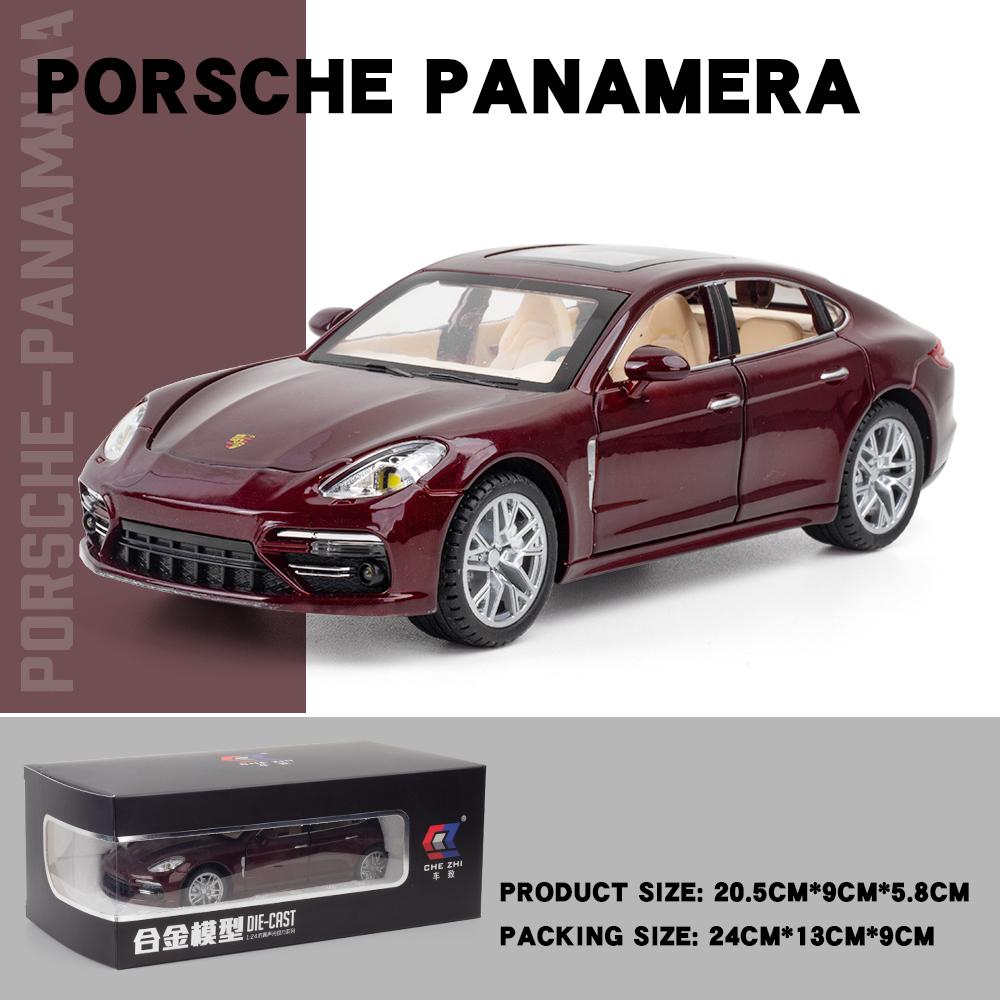 1:24 Литых и Игрушечных Модели Автомобилей Porsche Panamera Симуляция Звука и Света Игрушка с Оттяжкой Коллекция Детских Игрушек Подарок