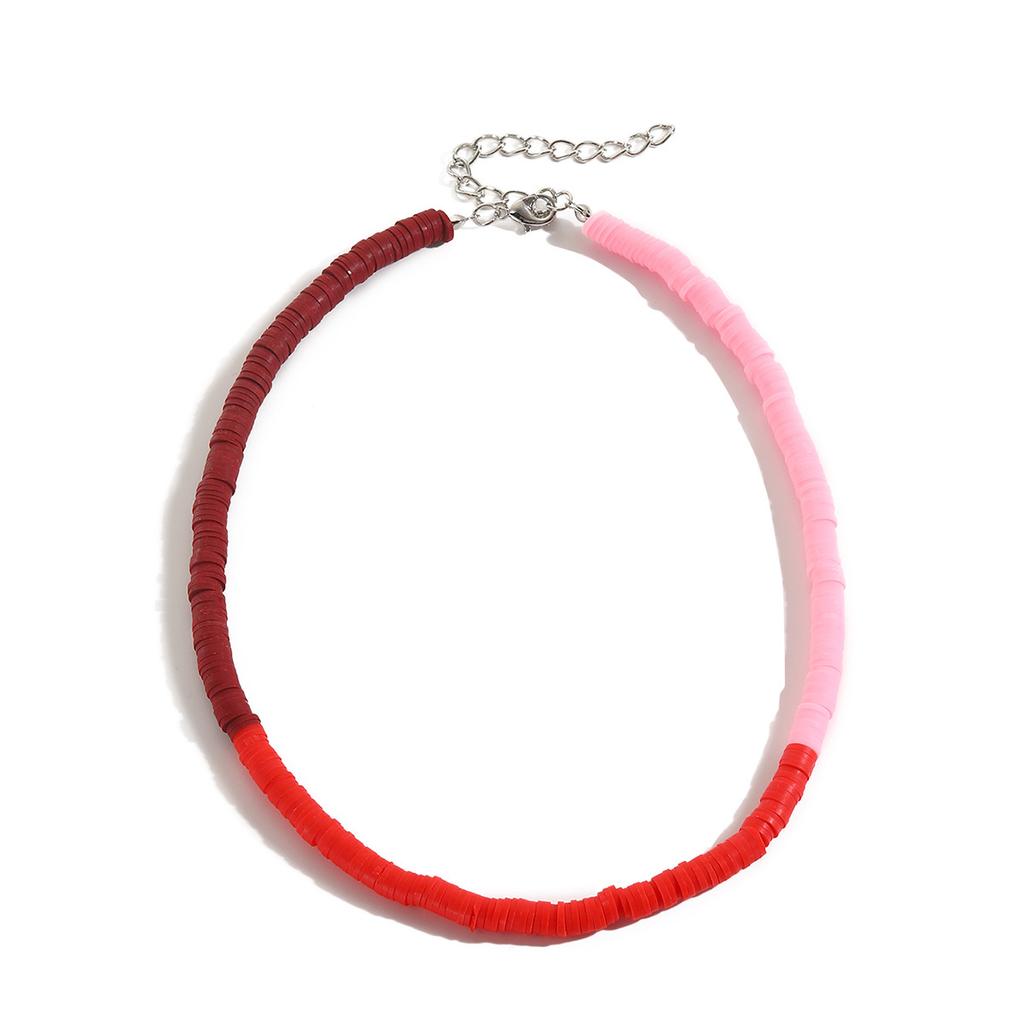 Ожерелье для женщин Мягкое керамическое круглое ожерелье Ожерелье Цветное богемное мягкое керамическое ожерелье Женское красивое элегантное ожерелье для нее