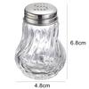 2Pcs Spice Kitchen Pepper Seasoning Salt Jar Shaker Cooking BBQ Glass Bottle