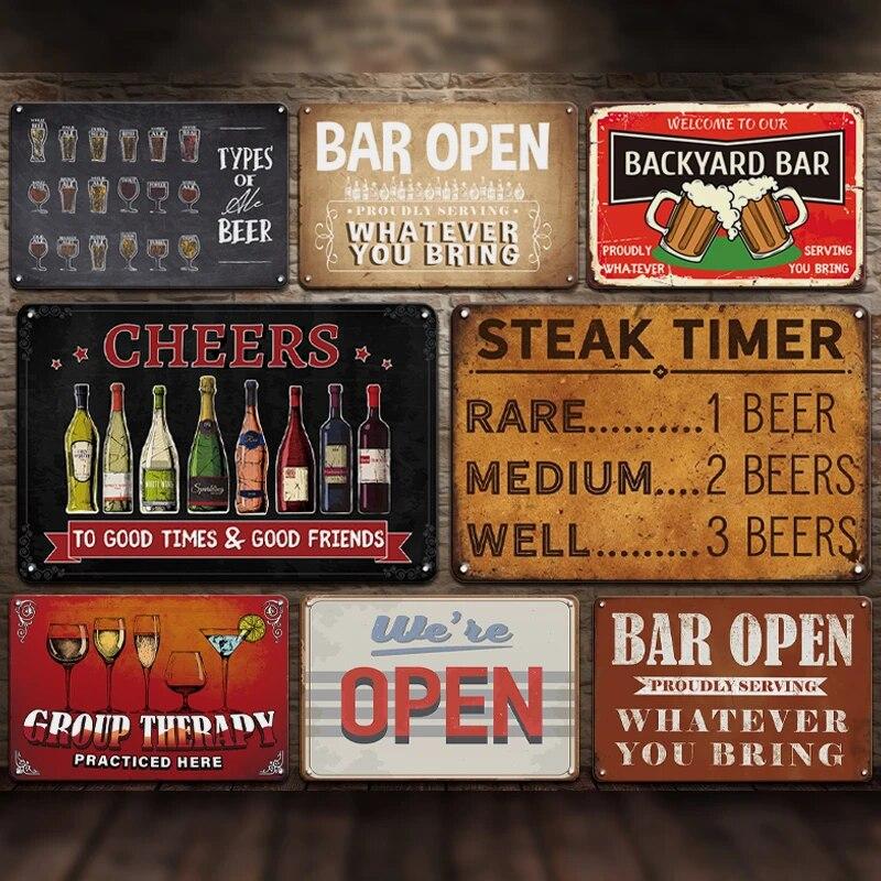 Знаки холодного пива, металлическая табличка, пиво, поднимающее настроение, винтажные постеры для мужчин, пещерный бар, паб, клуб, жестяная тарелка, художественные настенные наклейки, домашний декор
