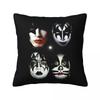 KISS Рок-группа Квадратная наволочка Чехол для подушки Чехол для подушки Декоративная наволочка для дома Дивана Гостиной