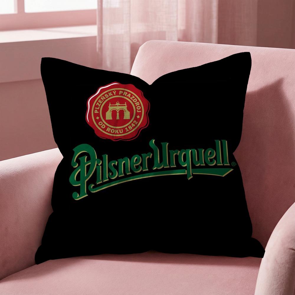 Чехол на подушку P-Pilsner U-Urquell, Многоцелевой чехол для дома и автомобиля - Двусторонний, Мягкий и Прочный для Ежедневного Использования