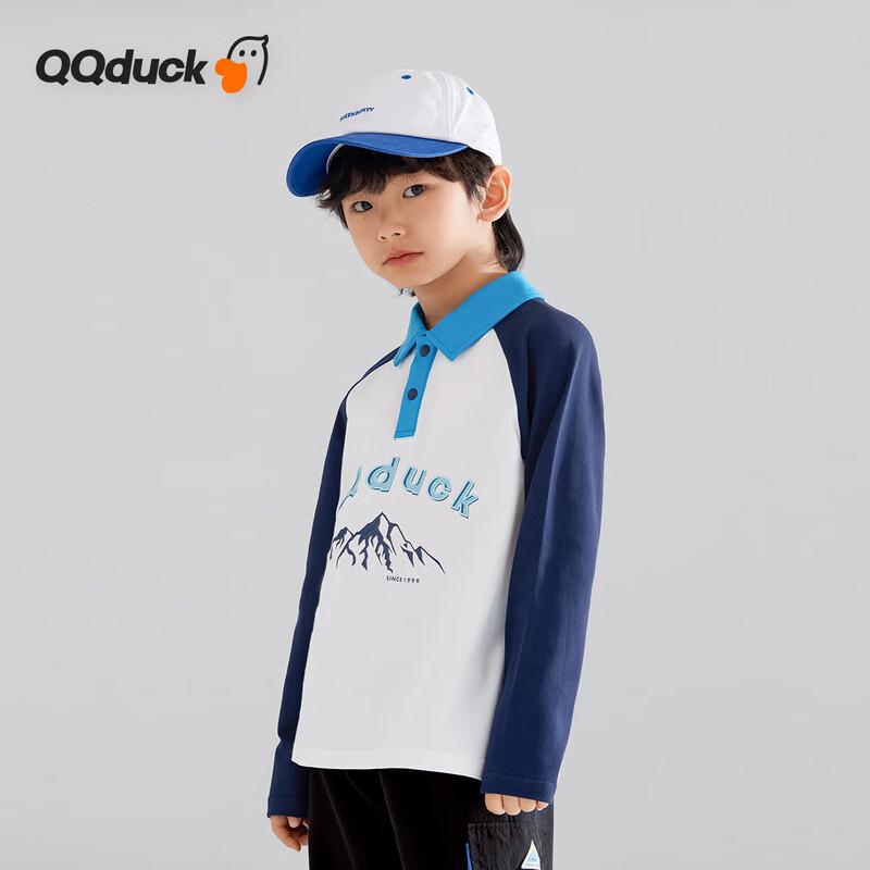 Детская футболка-поло с длинным рукавом QQ DUCK