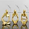 Resin Abstract Sculpture Figurine Sand Color Desk Display Ornaments  Reading Decor