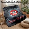 The Clash Custom Flannel Throw Blanket Print Your Name Text Soft Warm Blanket Holiday Present