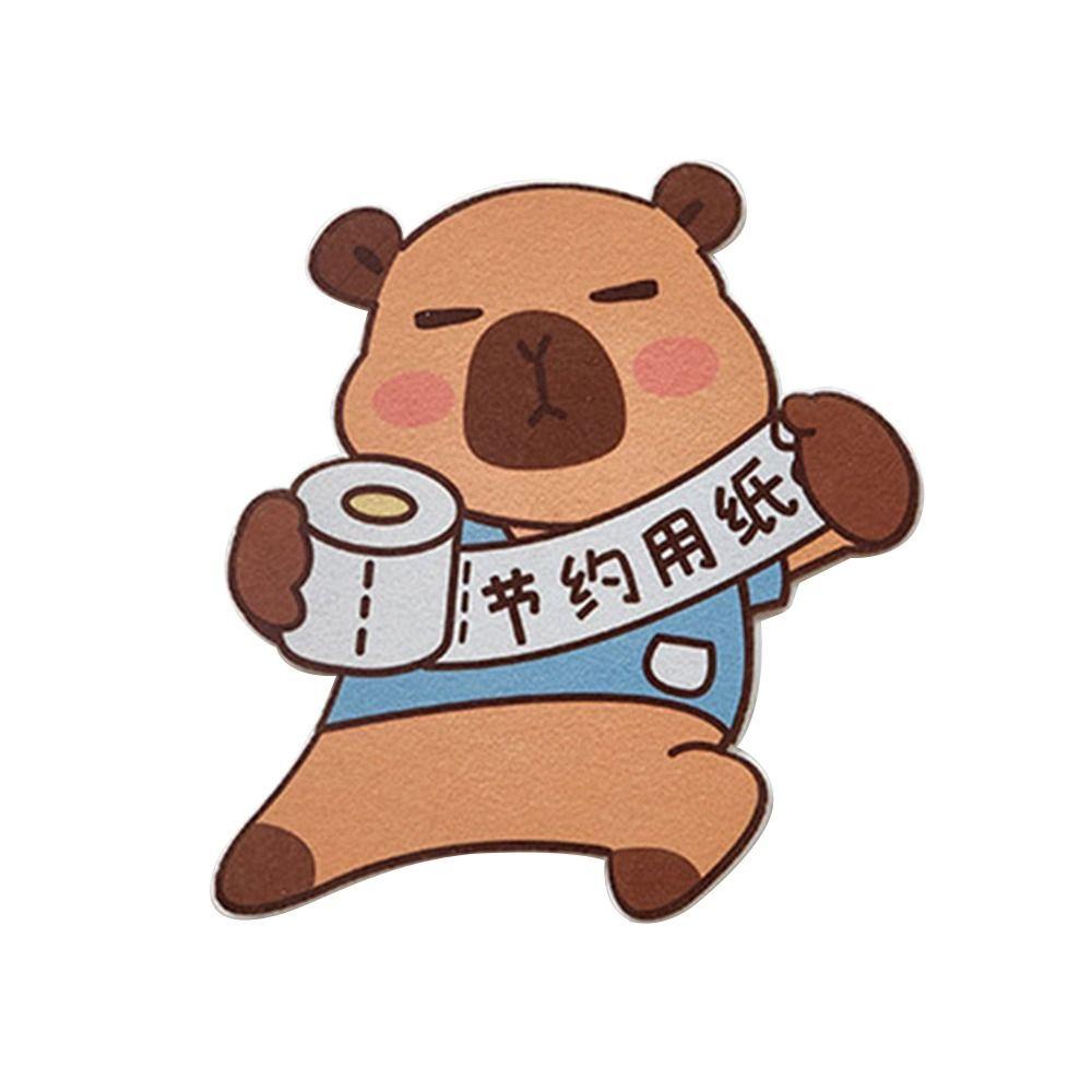 Cartoon Animal Toilet Decoration Sticker Rose Lemon Jasmine Fragrant Eco-friendly Toilet Sticker Wall Stickers Plush Paper