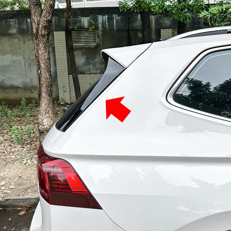 Для VW Volkswagen Accessories Tiguan Rline MK2 2017+ Car Rear Window Spoiler Side Wing Splitter Trim