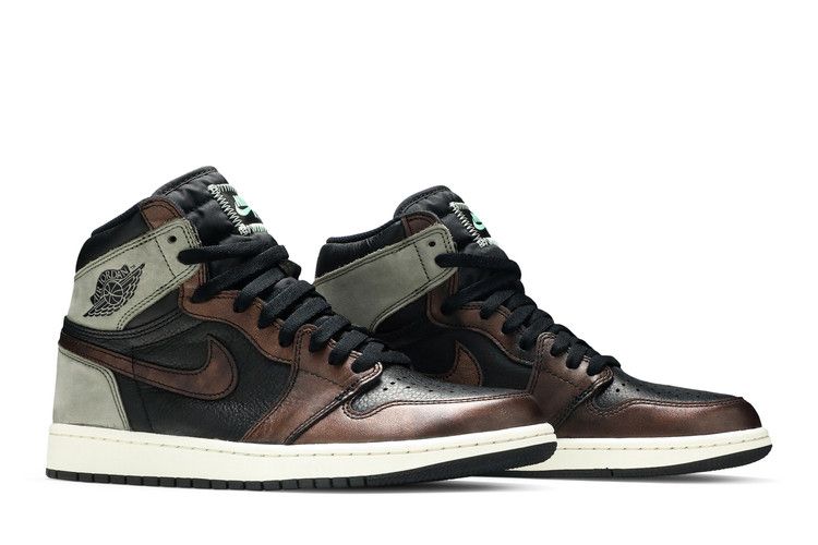 Jordan 1 ретро-яркий светлый армейский оттенок ржавчины с патиной