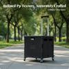 Rolling Shopping Cart with Lid Lockable for Camping