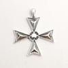 Серебряный подвесной кулон с мальтийским крестом из стерлингового серебра 925 пробы, ювелирные изделия ручной работы