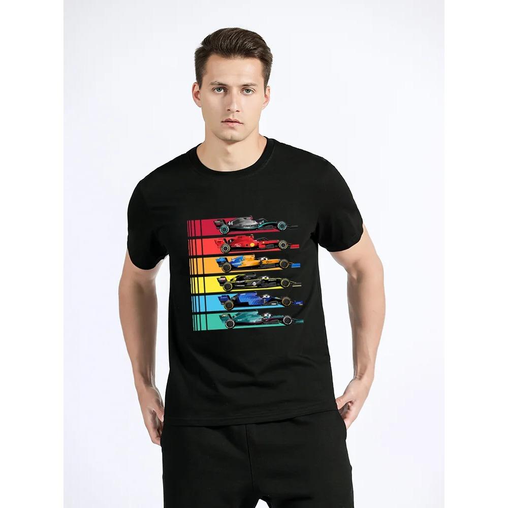 Футболка Team Racing Fans One Racer Lando Norris Футболки Мужские и женские винтажные футболки Футболки из хлопка Футболки Топы