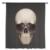 Солнцезащитные очки с черепом Арт Оформление окна Тюль Современные прозрачные шторы для кухни, гостиной, спальни Декоративные шторы