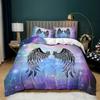 Angel Wings 3d Digital Printing Quilt Cover Three-piece Bedding