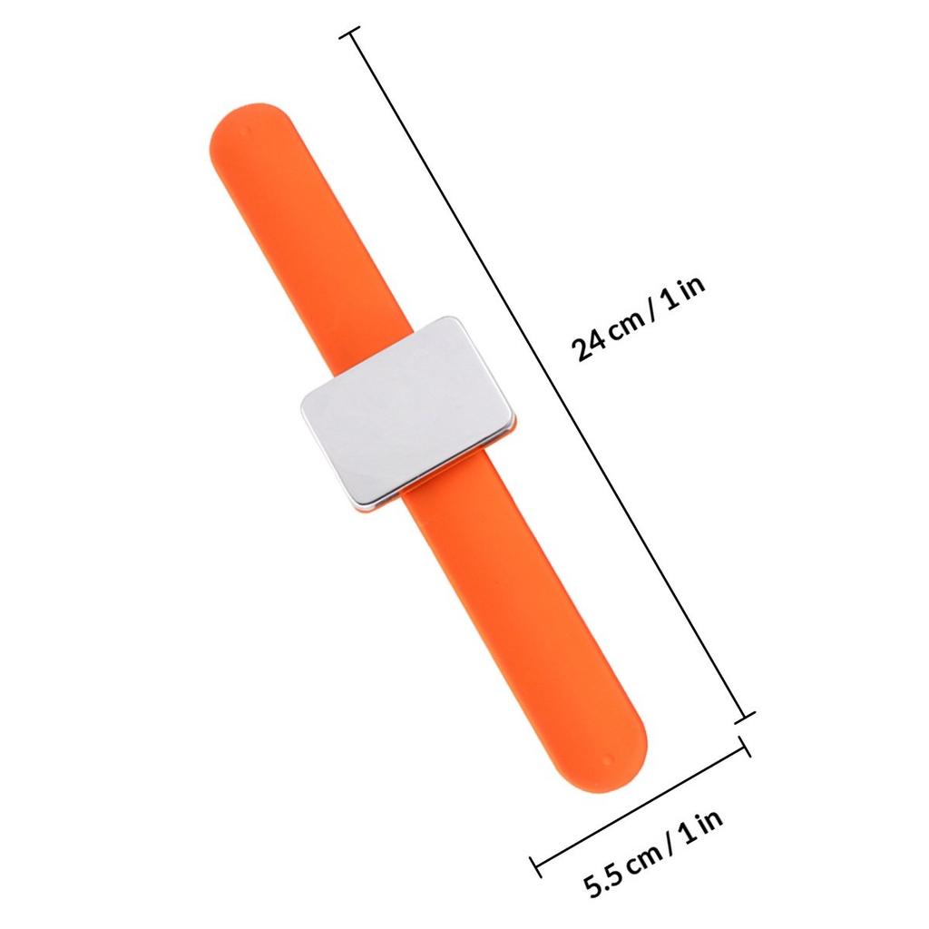 bracelet Premium Silicone Slap Wristband Pin Holder For Hairdresser Salon Supplies Craft Sewing Tool Green