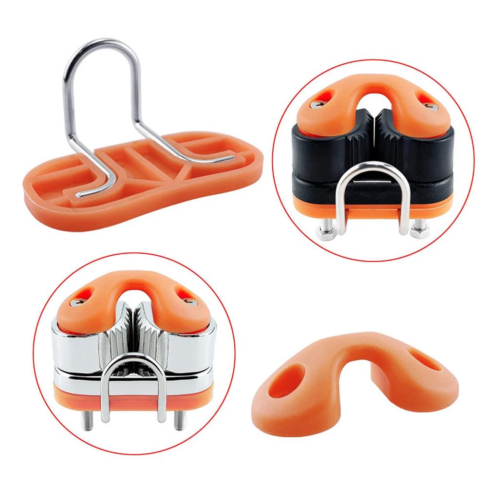 Composite 2 Row Bearing Ball Cam Cleat with Leading Ring Pilates Equipment Set Boat Fast Entry 3-12mm Rope Wire Fairlead Sailing 7