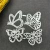Troquel Corte Club Arte En Papel Infantil Con Cuatro Mariposas En Acero Al Carbono Y Metal