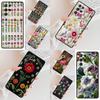 Embroidery Flowers Cell Phone Case for Samsung Galaxy S26 Ultra S25 S24 S23 S22 S21 S20 Note10 Cover