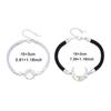 2PCS Light Luxury Lovers Bracelet Crystal Rope Weave Bracelet Couple Moon Bracelet  Couple Gift