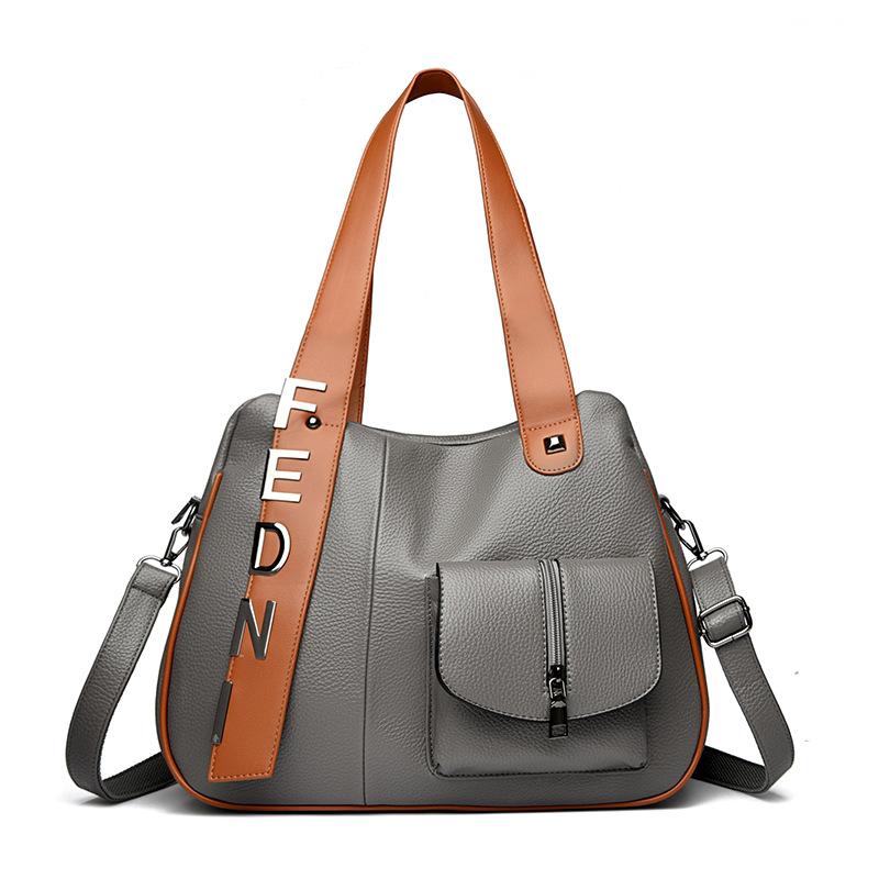 Модная повседневная женская сумка через плечо большой вместимости из искусственной кожи, сумка-мессенджер, новая дамская сумочка, женская сумка