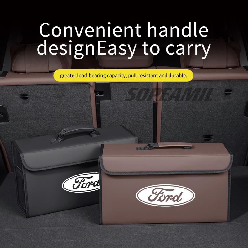 Car Trunk Storage Box Foldable Stowing Tidying Bag For Ford Fusion Kuga Mustang Ecosport Puma Mondeo Fiesta Focus EDGE Explorer cv20