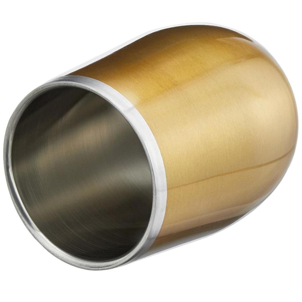 Кружка-тамблер из нержавеющей стали | Кофейная кружка | Двойные стенки, непротекающая кружка-сиппер с крышкой для горячих и холодных напитков | Одобрено BIS | 300 мл (Золотая отделка)