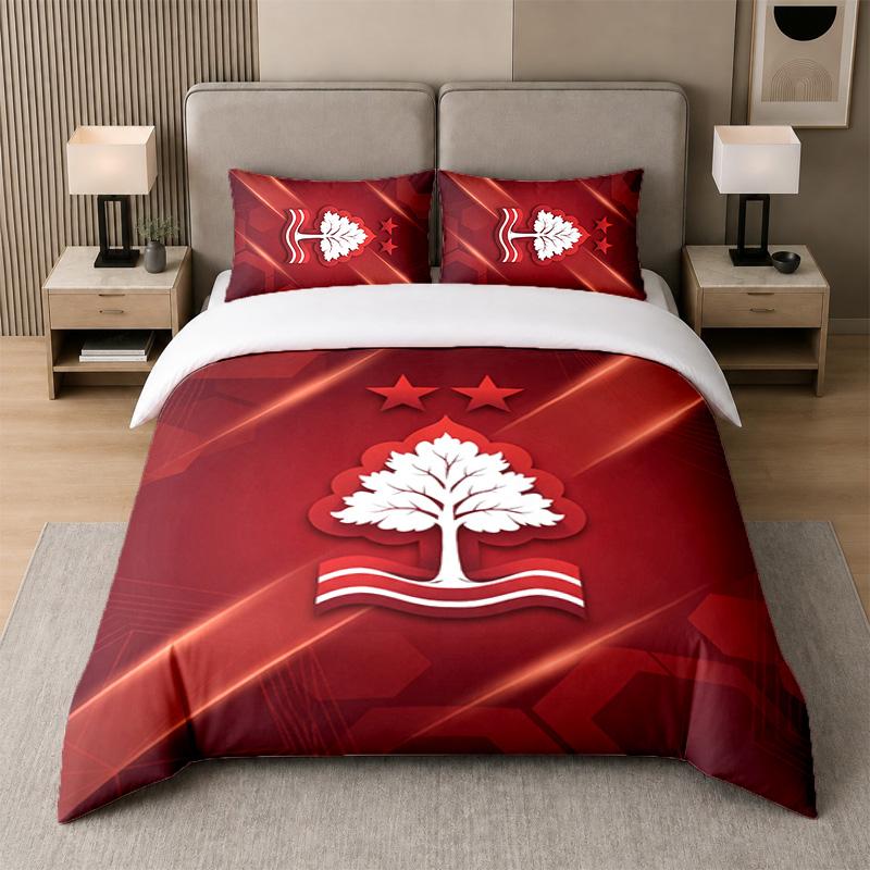 3Pcs Bedding SetNottingham Forest Soft Bed Sheet and Two Pillowcases Home Bedroom Decor