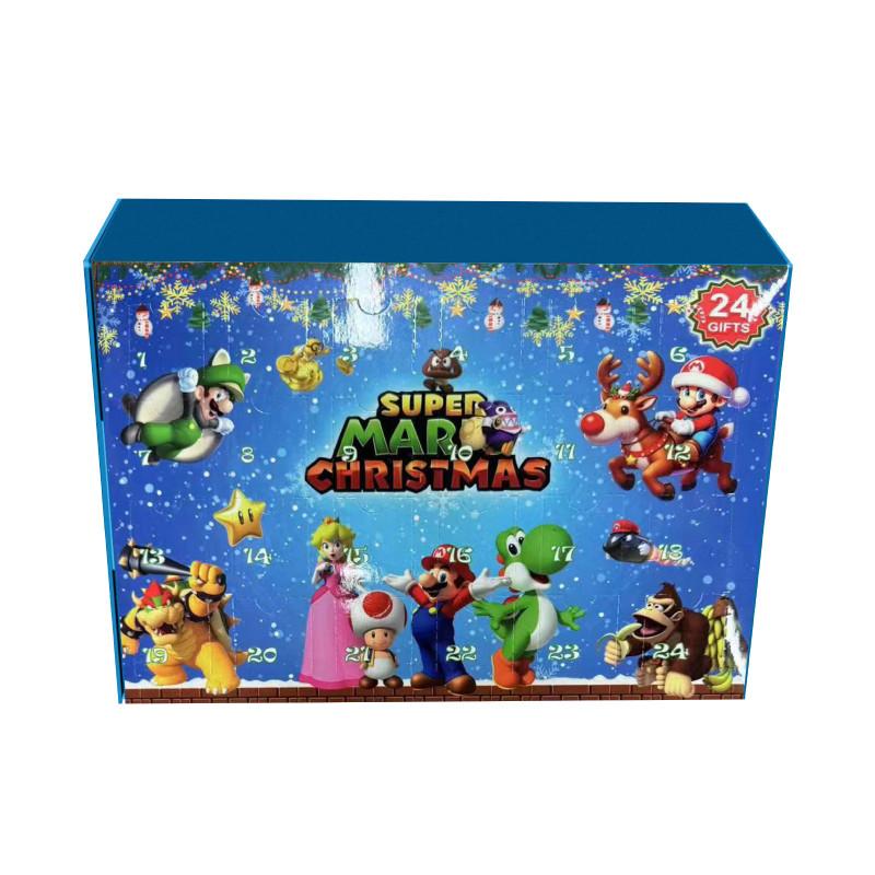 Рождественское смоляное украшение Super Mario с дисплеем на 24 отделения для дома, сада, мероприятий