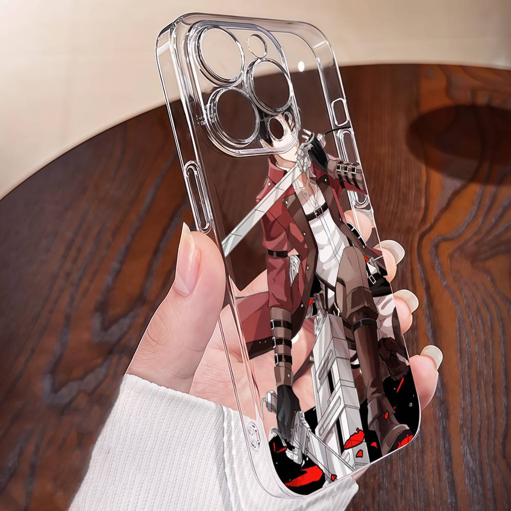 A-Attack O-On Titanes Phone Case TPU For IPhone 17 16 15 14 13 11 12 Pro Max Mini Plus Soft Transparent Soft