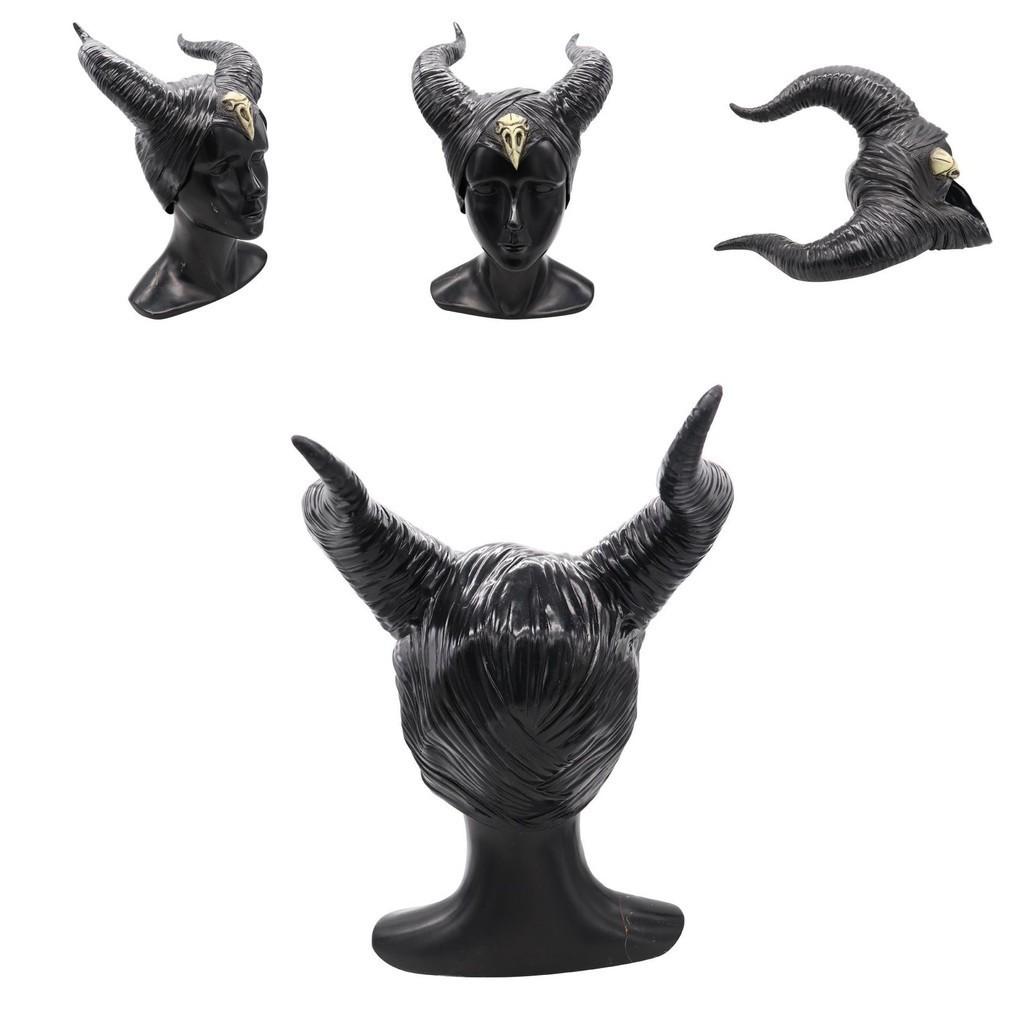 Завораживающая маска на голову с рогами Малефисенты 2019 года, идеально подходящая для Хэллоуина и косплея