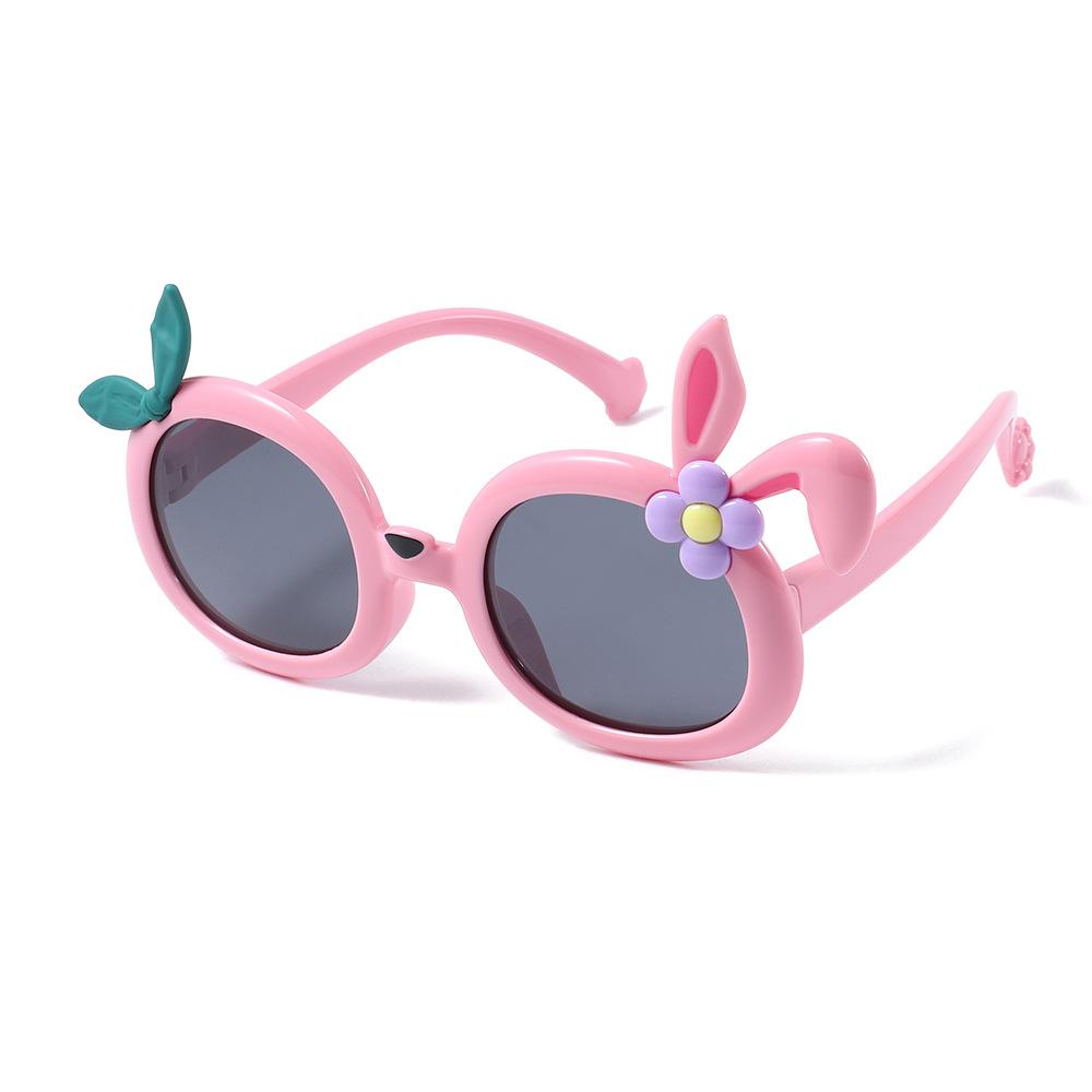 2025 New Children Boys Girls Cute Rabbit Ears Cartoon Fashion Personalized Concave Sunglasses UV Protection Eyewear