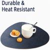 Faux Leather Placemats - Waterproof - Wipe Clean - Heat Resistant - Anti Slip Dining Table Place Mats,Suitable for Indoor