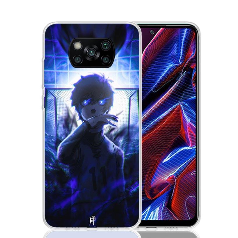 Чехол для телефона Football Anime Blue Lock для Xiaomi Poco X7 X6 X5 Pro F7 Ultra Redmi 15C 15 13 13C 12 12C 10 10A 10C 9 9A 9C 9T