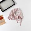 Fresh And Sweet Small Floral Silk Scarf Triangular Scarf Spring And Summer Travel Neck Protection Decorative Sunscreen Headscarf Small Scarf Women